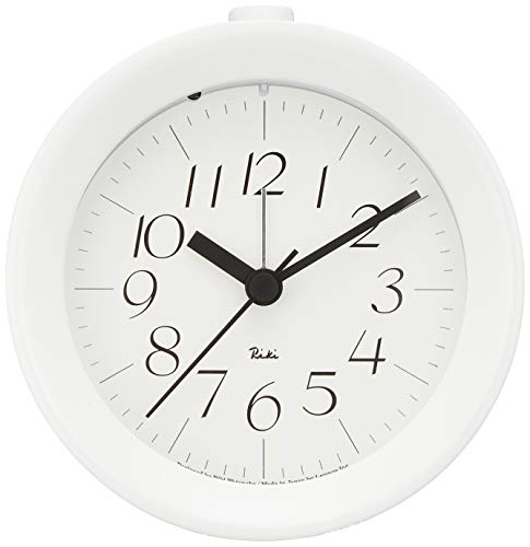 RIKI ALARM CLOCK Alarm Clock White WR09-14 WH Table Clock Lemnos