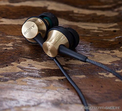 MDR-EX650AP Closed Dynamic In-Ear Headphones w/ Mic Brass Black Sony