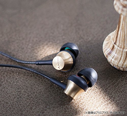 MDR-EX650AP Closed Dynamic In-Ear Headphones w/ Mic Brass Black Sony