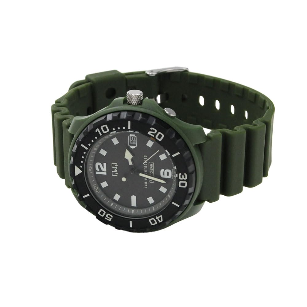 Citizen Q&Q Watch 10ATM Water Resistant Urethane Band D02A-004VK Men's Green