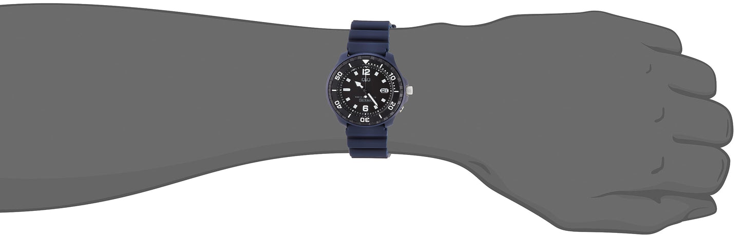 Citizen Q&Q Watch 10 ATM Water Resistance Urethane Band D02A-002VK Men's Blue