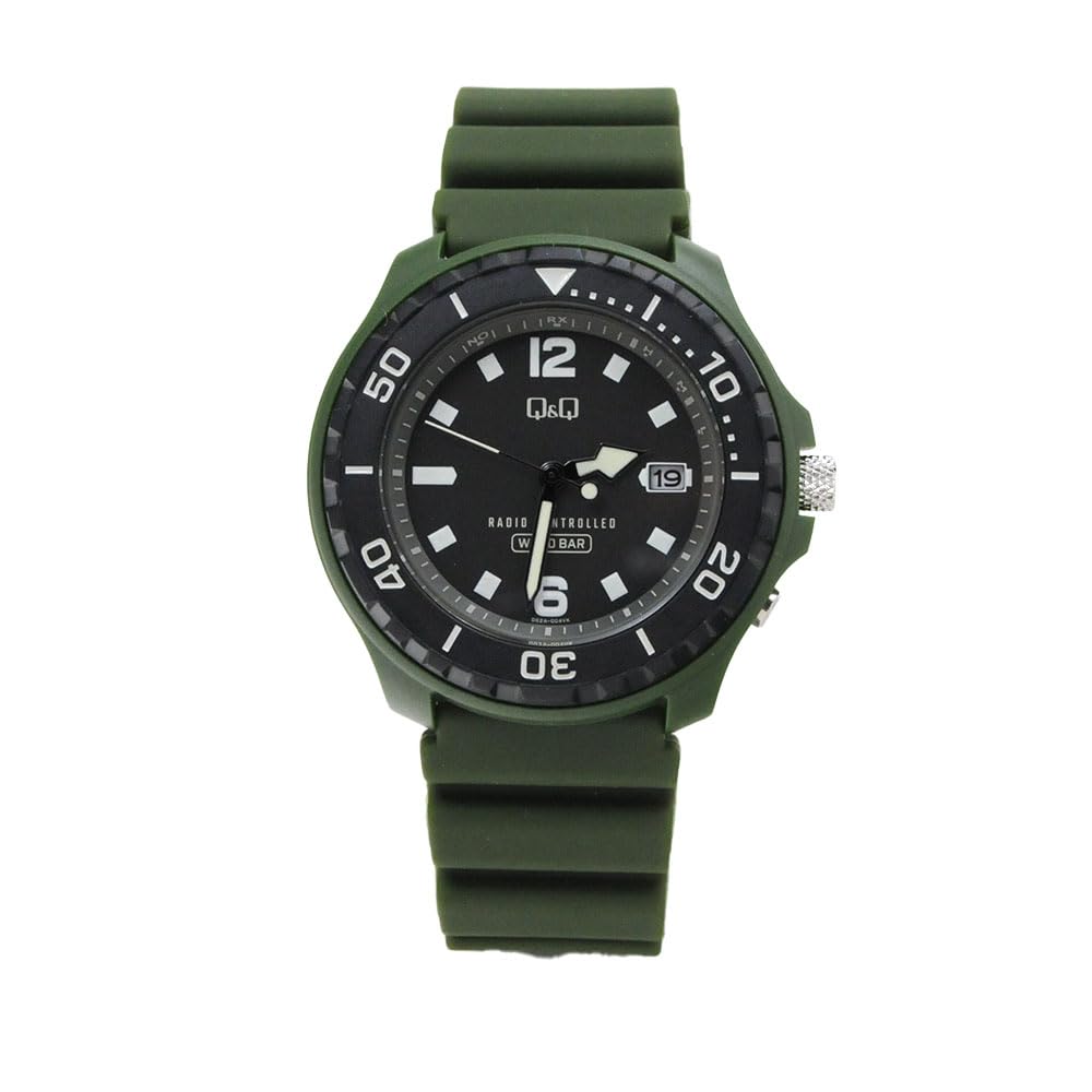 Citizen Q&Q Watch 10ATM Water Resistant Urethane Band D02A-004VK Men's Green
