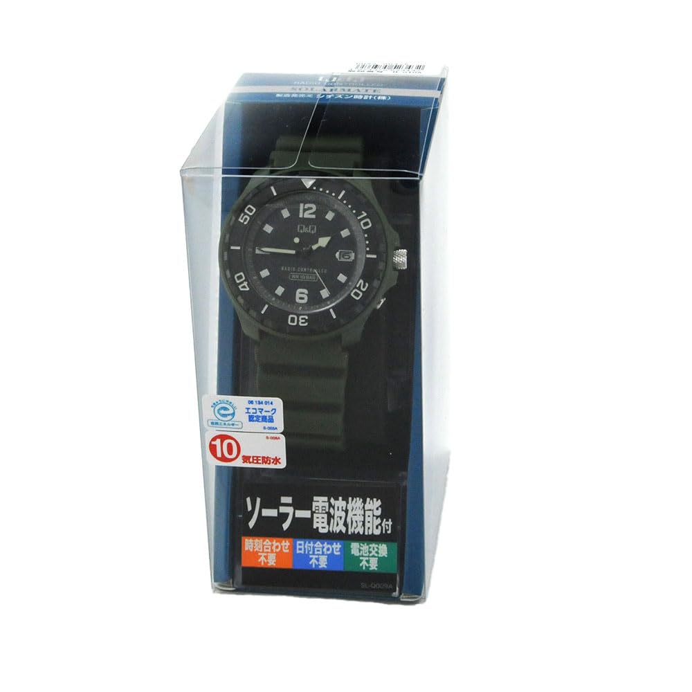 Citizen Q&Q Watch 10ATM Water Resistant Urethane Band D02A-004VK Men's Green
