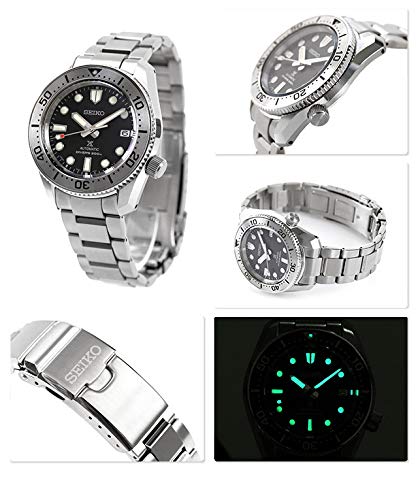 SEIKO SBDC125 Men's Watch PROSPEX Silver Black Analog Round Face Diver's scuba