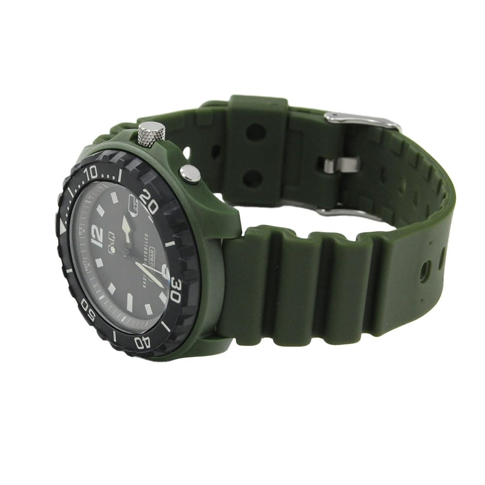 Citizen Q&Q Watch 10ATM Water Resistant Urethane Band D02A-004VK Men's Green
