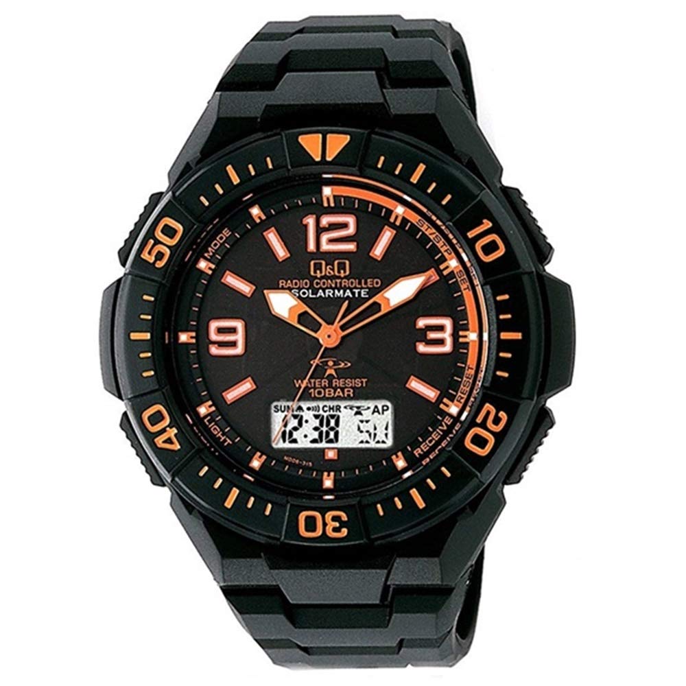 CITIZEN Selectable Men's Radio Solar Black Ana-Digi MD06 Watch (6 MD06-315)