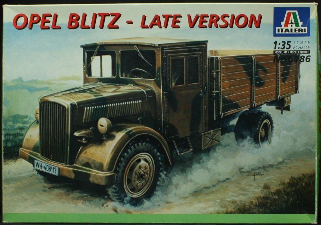 Tamiya Italeri 6386 1/35 Opel Blitz with Wooden Cab (Plastic Model)