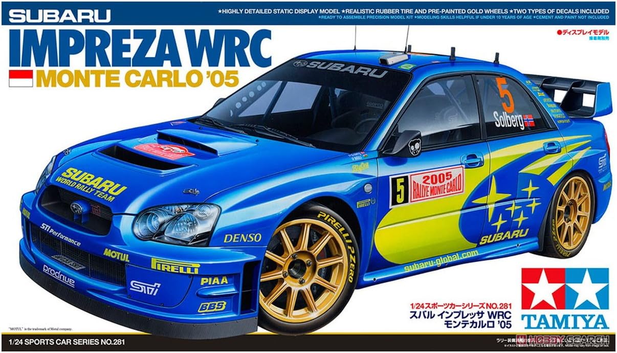 Tamiya 1/24 Sports Car Series No.281 Subaru Impreza WRC Monte Carlo 2005