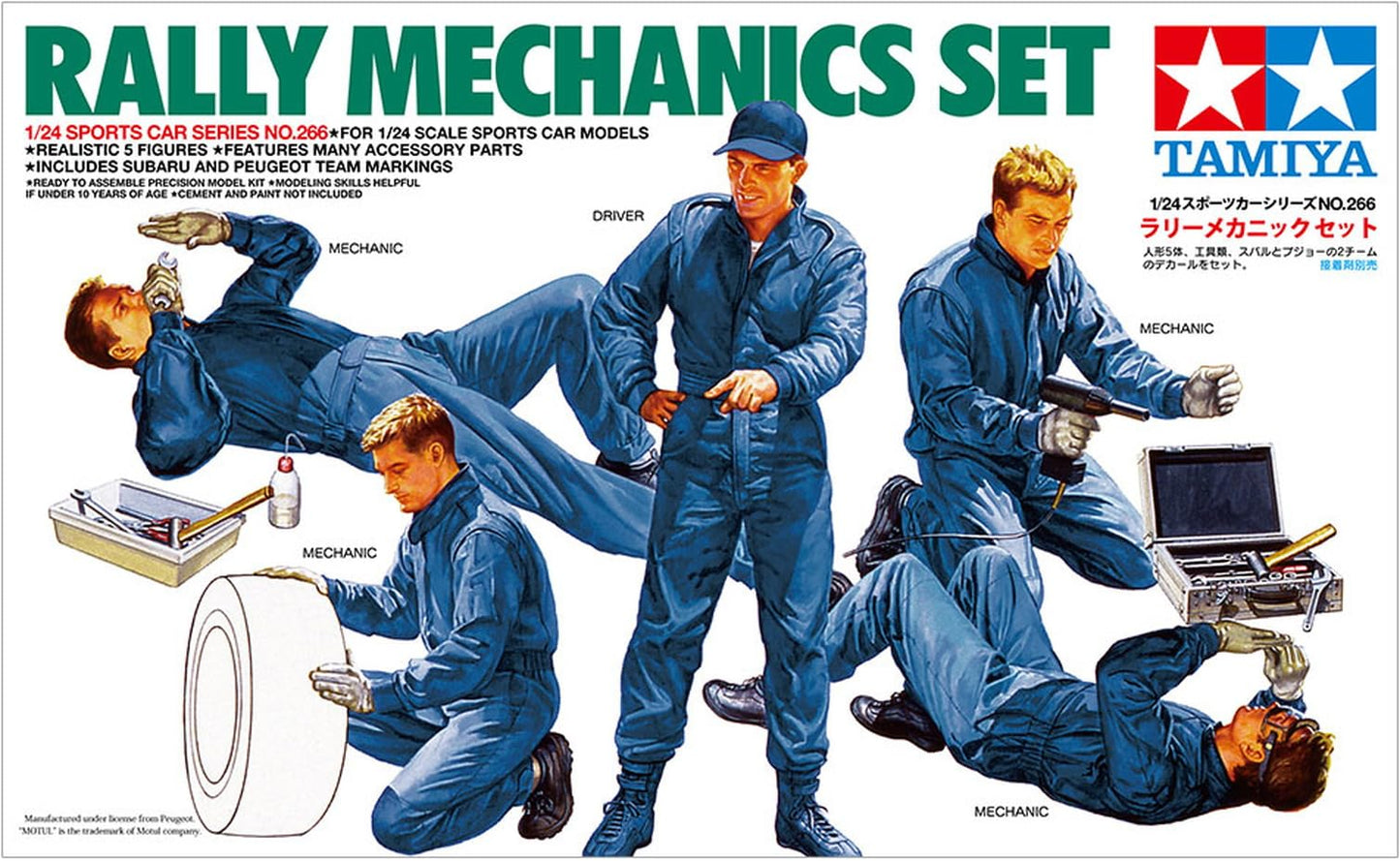 Tamiya 1/24 Sports Car Series No.266 Rally Mechanic Set Model Kit