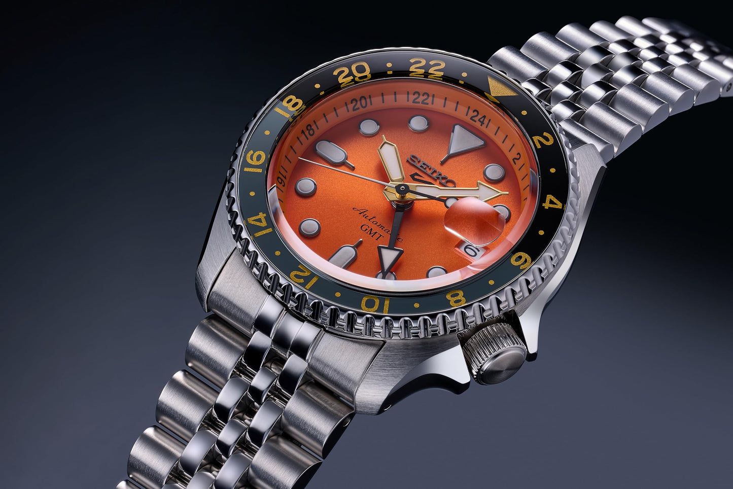 SEIKO Men's Watch SSK005KC 5 Sports SKX Sports Style GMT Mechanical Automatic