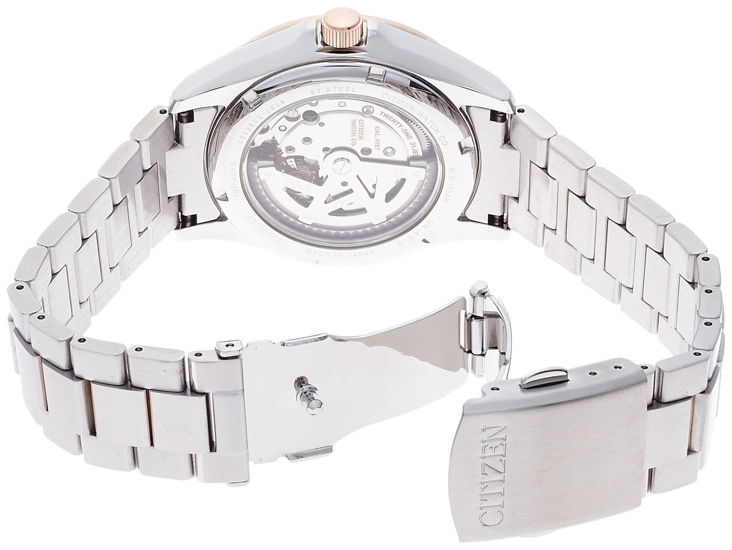 CITIZEN Watch Collection Mechanical Made in Japan See-Through Back NP1014-51E Men's