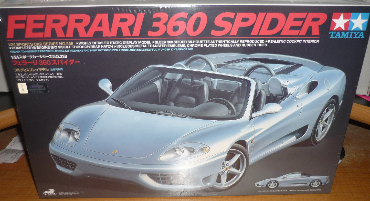 Tamiya 1/24 Sports Car Series No.238 Ferrari 360 Spider