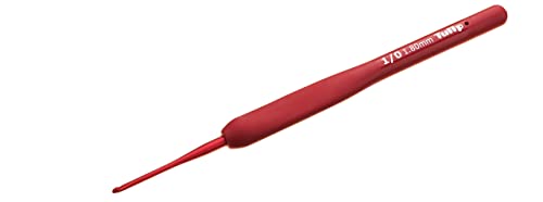 Tulip Red Crochet Hook Set Red Knitting Needle Cushion Grip Gift ETIMO