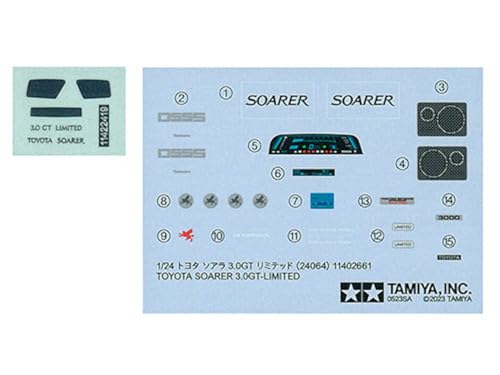 Tamiya 1/24 Sports Car Series No.64 Toyota Soarer 3.0GT Limited Model Kit 24064