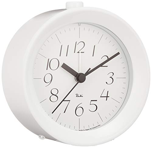 RIKI ALARM CLOCK Alarm Clock White WR09-14 WH Table Clock Lemnos