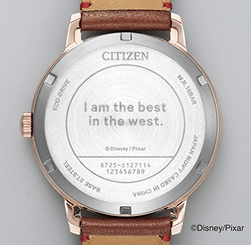 Citizen Watch (Disney Collection / Limited to 700 pieces worldwide / Limited model inspired by Woody) Eco Drive (Gold/Waterproof/Brown) BU4042-09A Gold Brown