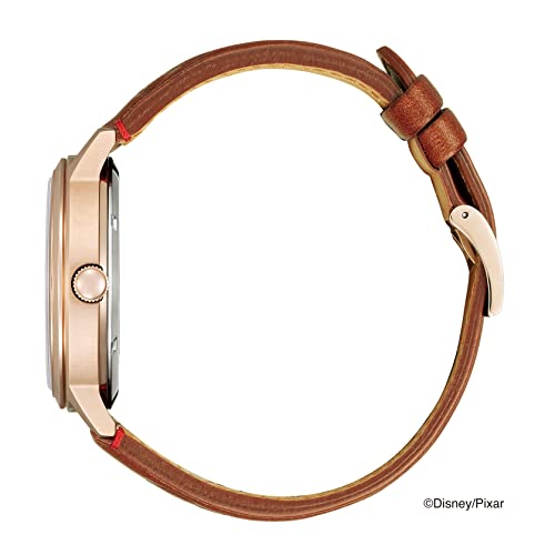 Citizen Watch (Disney Collection / Limited to 700 pieces worldwide / Limited model inspired by Woody) Eco Drive (Gold/Waterproof/Brown) BU4042-09A Gold Brown