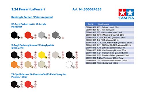 Tamiya 1/24 Sports Car Series No.333 La Ferrari Model 24333