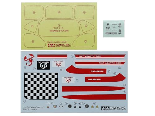 Tamiya 1/24 Sports Car Series No.173 Fiat Abarth 695 SS Plastic Model 24173
