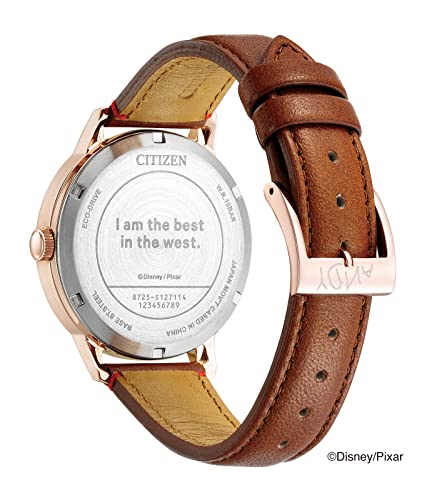 Citizen Watch (Disney Collection / Limited to 700 pieces worldwide / Limited model inspired by Woody) Eco Drive (Gold/Waterproof/Brown) BU4042-09A Gold Brown