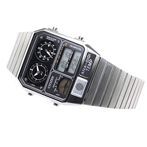 CITIZEN Ana-Digi Temp Reissue Model Wristwatch Silver JG2101-78E