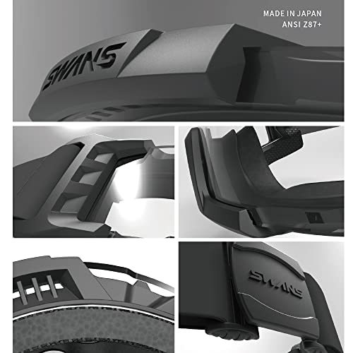 SWANS Tactical Goggles Black Color Light Smoke Lens SG-2280