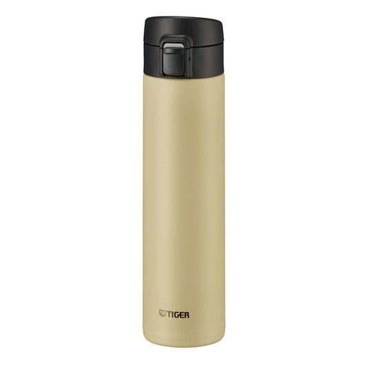 Tiger Thermos Water Bottle MKA-K060CK 600ml One Touch Lightweight Beige