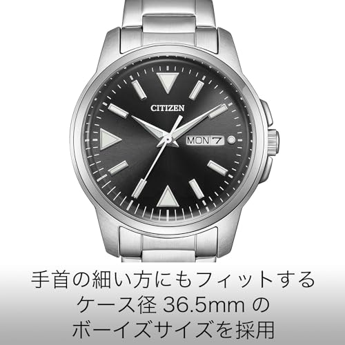 [Citizen] Photovoltaic Eco-Drive Waterproof Simple Black BM8180-62E Men's Silver