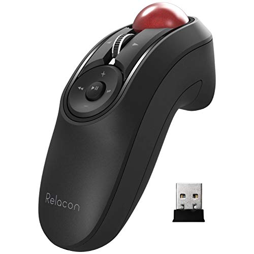ELECOM M-RT1DRBK Wireless Mouse Trackball Handy Type Relacon Black Receiver