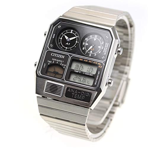 CITIZEN Ana-Digi Temp Reissue Model Wristwatch Silver JG2101-78E