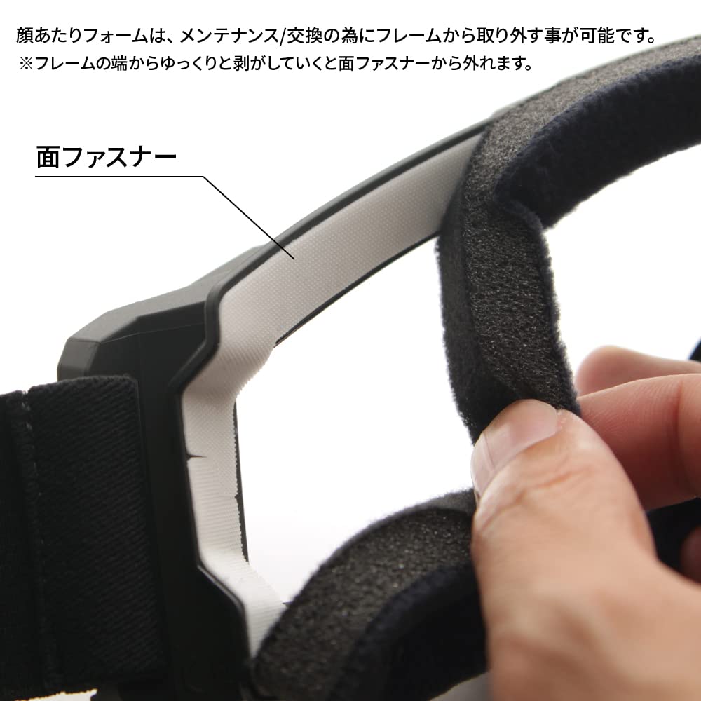 SWANS Tactical Goggles Black Color Light Smoke Lens SG-2280