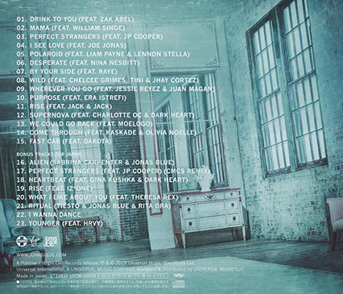 Jonas Blue "Blue" Deluxe Edition CD nostalgic melody maker Club Music UICW-10019