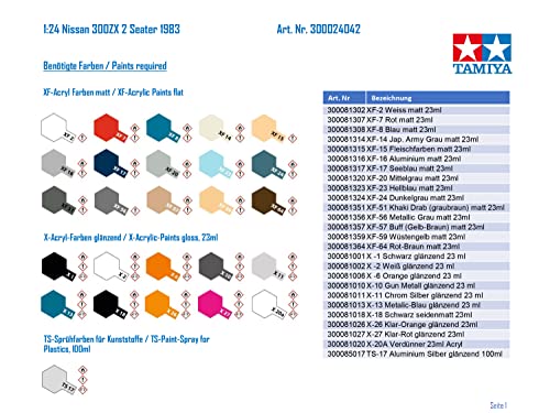 Tamiya 1/24 Scale Special Sports Car Series No.42 Nissan Fairlady Z 300ZX 2-Seat