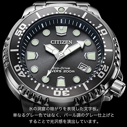 Citizen Watch Promaster Eco-Drive Diver 200m Gray BN0167-50H Men's Silver