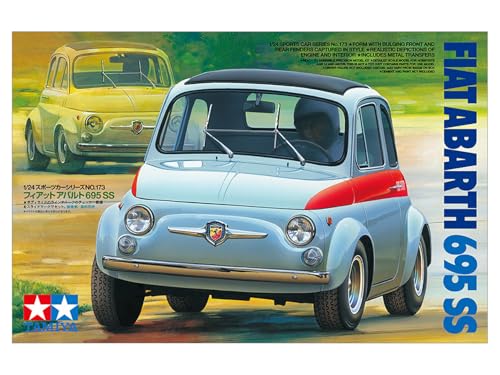 Tamiya 1/24 Sports Car Series No.173 Fiat Abarth 695 SS Plastic Model 24173