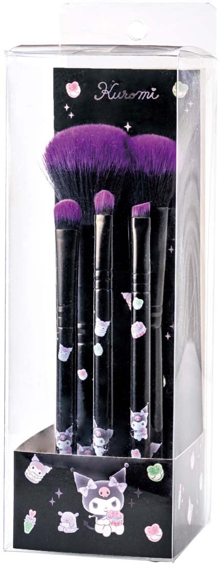 Skater MUB5S Makeup Brush Set Kuromi