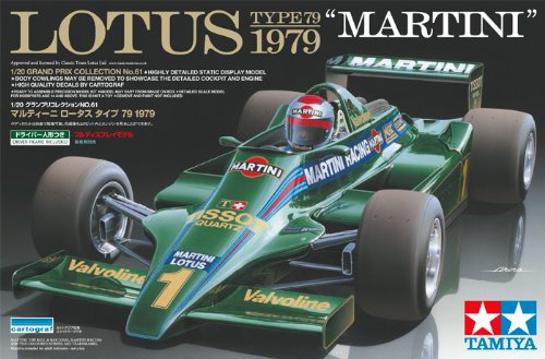 Tamiya 1/20 Grand Prix Collection Series No.61 Martini Lotus 79 1979 Model Kit