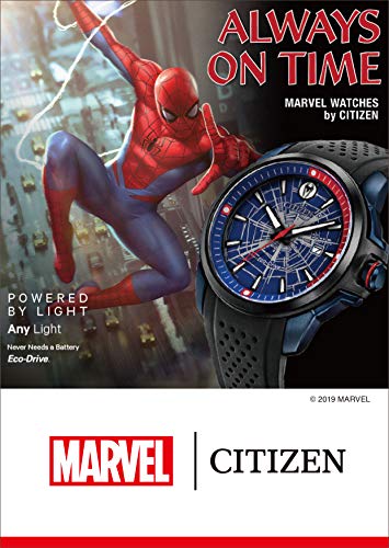 Citizen Watch ''Spider-Man Model'' with original box AW1156-01W Men's Black