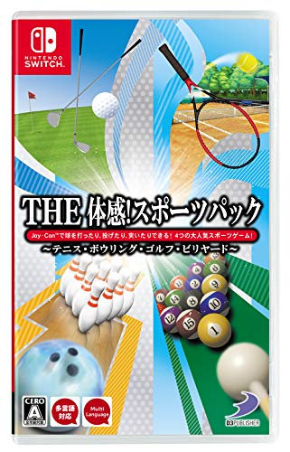 THE Sensory! Sports Pack: Tennis, Bowling, Golf, Billiards – Switch