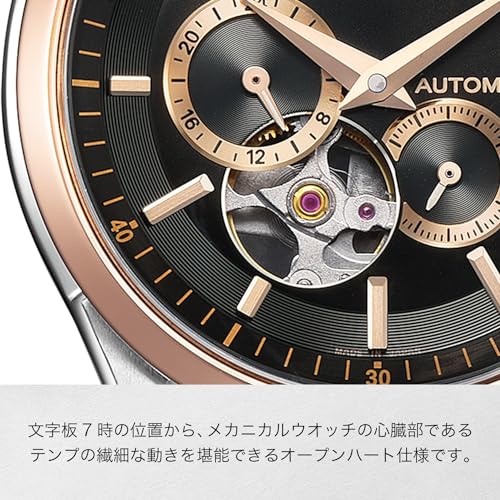 Citizen Mechanical Automatic Open Heart Waterproof NP1014-77E Men's Silver