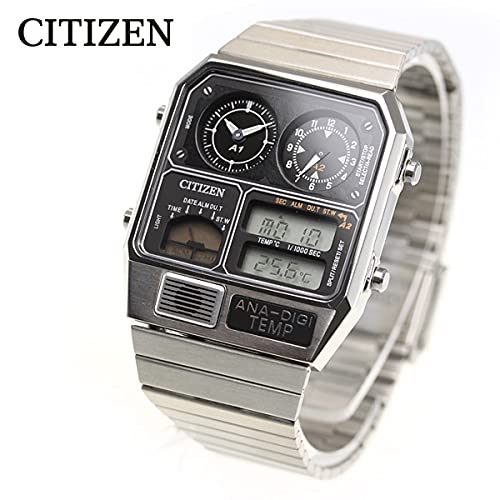 CITIZEN Ana-Digi Temp Reissue Model Wristwatch Silver JG2101-78E