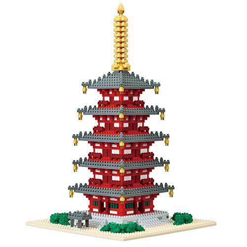 Kawada Nano Block Five-storied Pagoda Gojyu no Tou Deluxe Edition NB-031