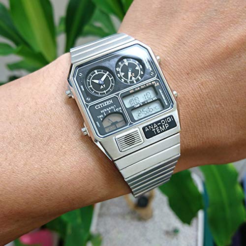 CITIZEN Ana-Digi Temp Reissue Model Wristwatch Silver JG2101-78E