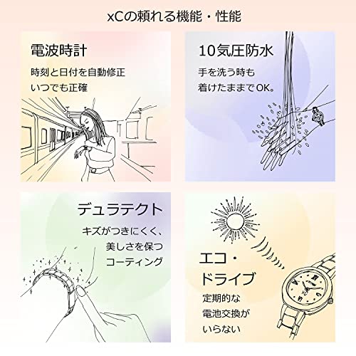 Citizen Cross Sea Eco-Drive Radio Watch Waterproof Limited Pair Brown CB1020-62H Men's Silver