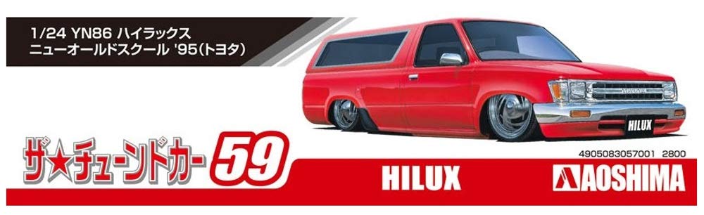 1/24 The Tuned Car series No.59 Toyota YN86 Hilux New Old School Kit Aoshima