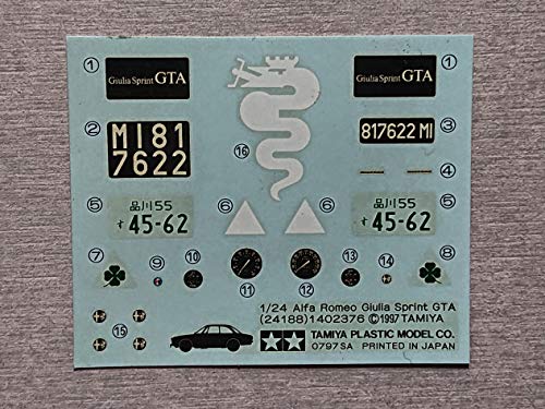 Tamiya 1/24 Alfa Romeo GTA (1/24 Sports Car: 24188)