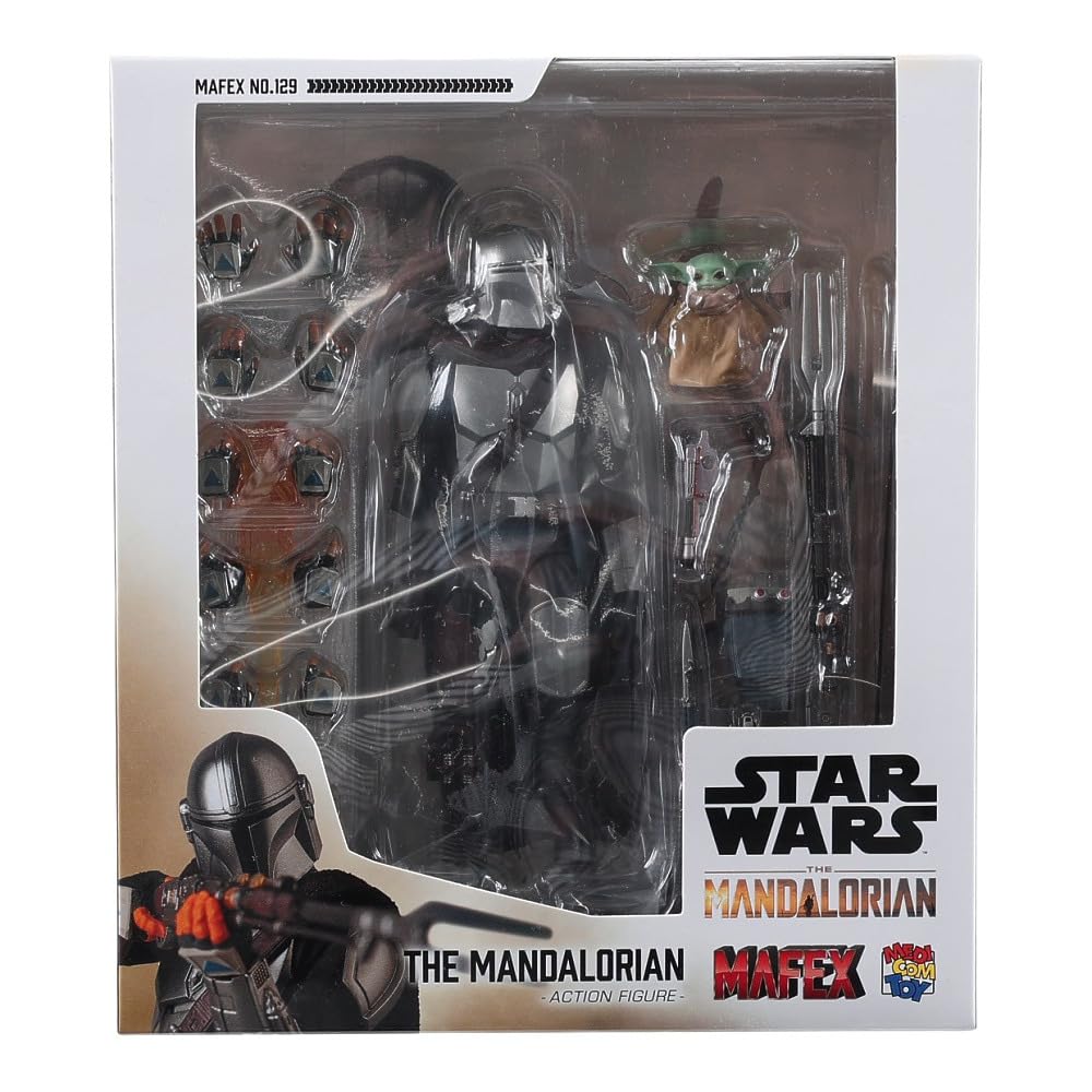 MAFEX No.129 Star Wars The Mandalorian Beskar Armor Figure 6.3in Medicom Toy
