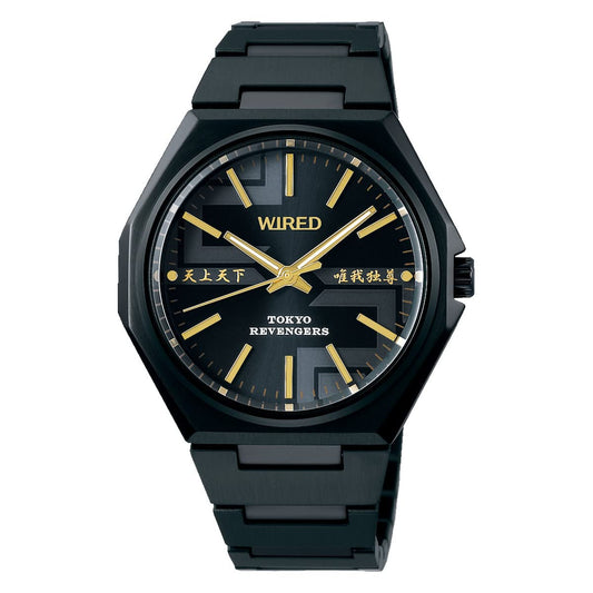 Seiko Men's Watch AGAK714 WIRED Tokyo Revengers Limited Mikey Quartz Black