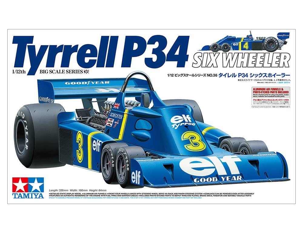 Tamiya 1/12 Big Scale Series No.36 Tyrrell P34 Six-Wheeler with Etched Parts