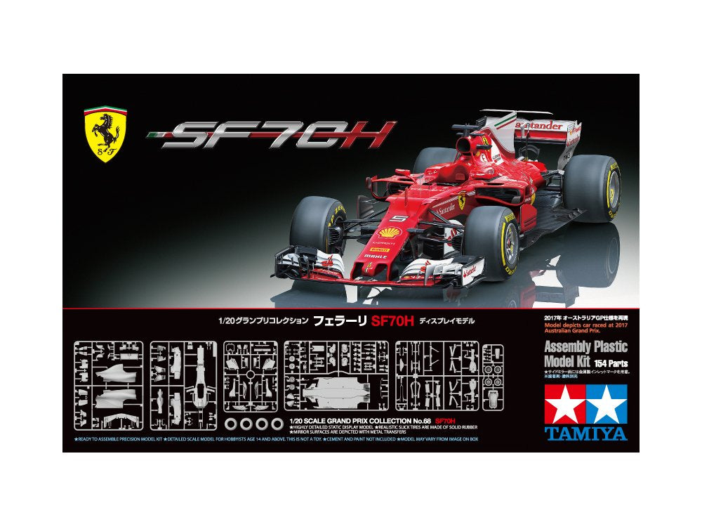 Tamiya 1/20 Grand Prix Series No.68 Ferrari SF70H Model Kit 20068